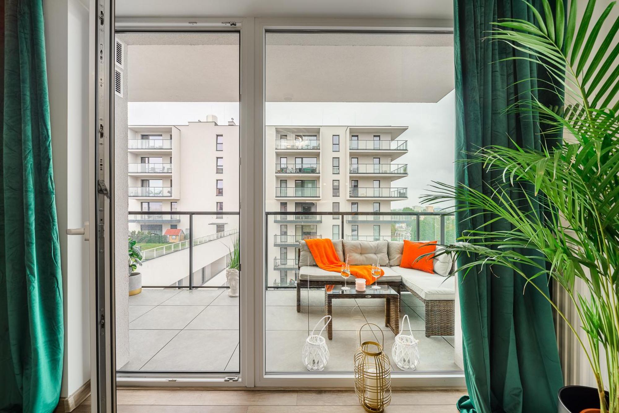 לודז' Lumina Stylish 3-Room Apart With Balcony מראה חיצוני תמונה