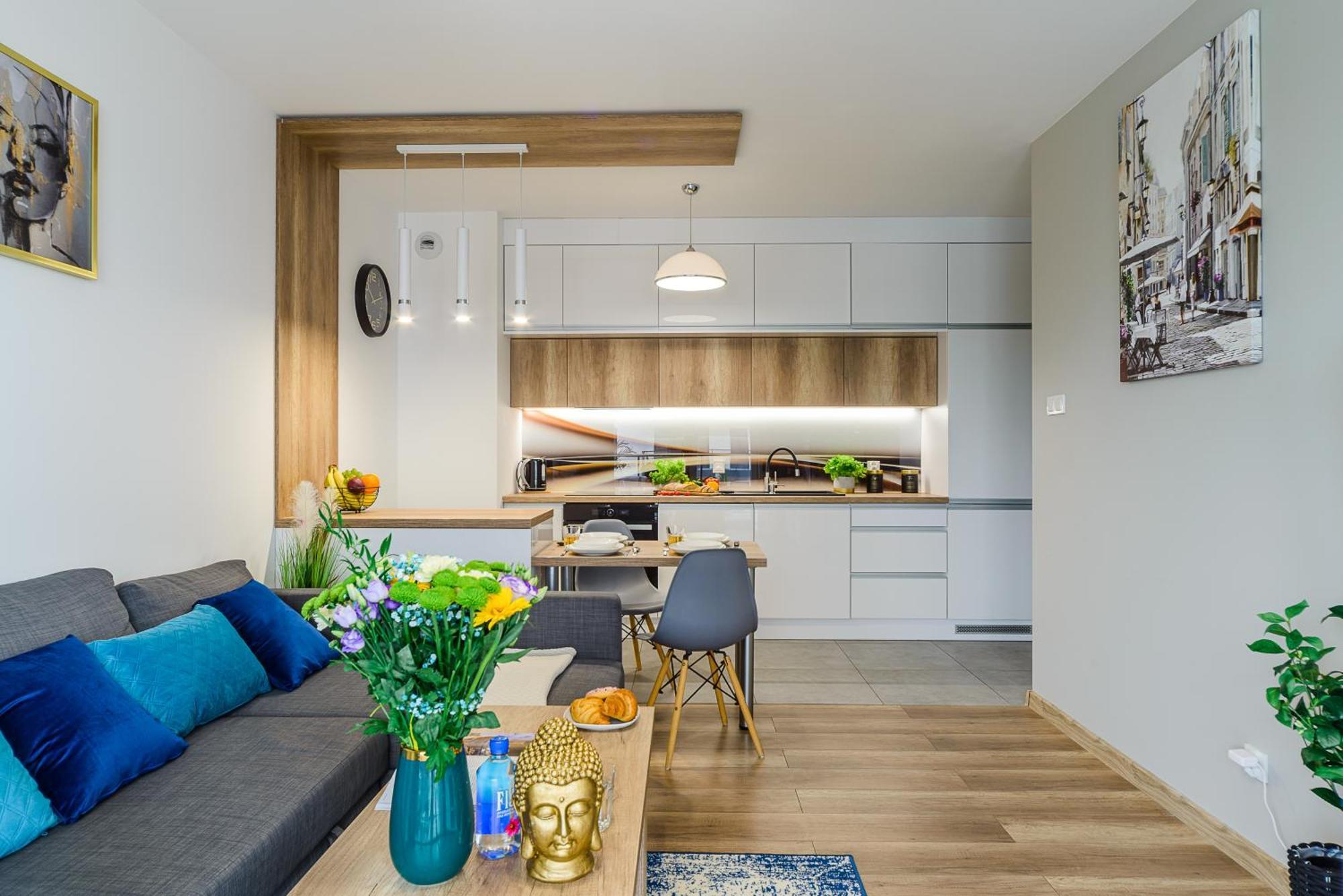לודז' Lumina Stylish 3-Room Apart With Balcony מראה חיצוני תמונה
